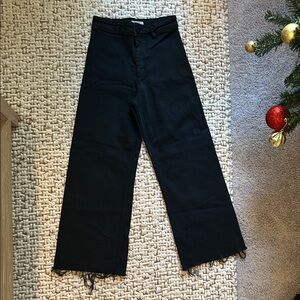 Zara Black Wide-Leg Women's Jeans